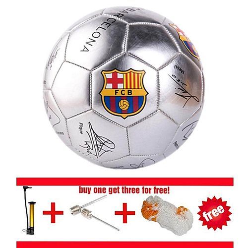 High Quality 2018 Official Size 5 Football Ball PU Football Match Training Soccer Ball Sewn Football Free Gas Needles And Net Bag Inflator