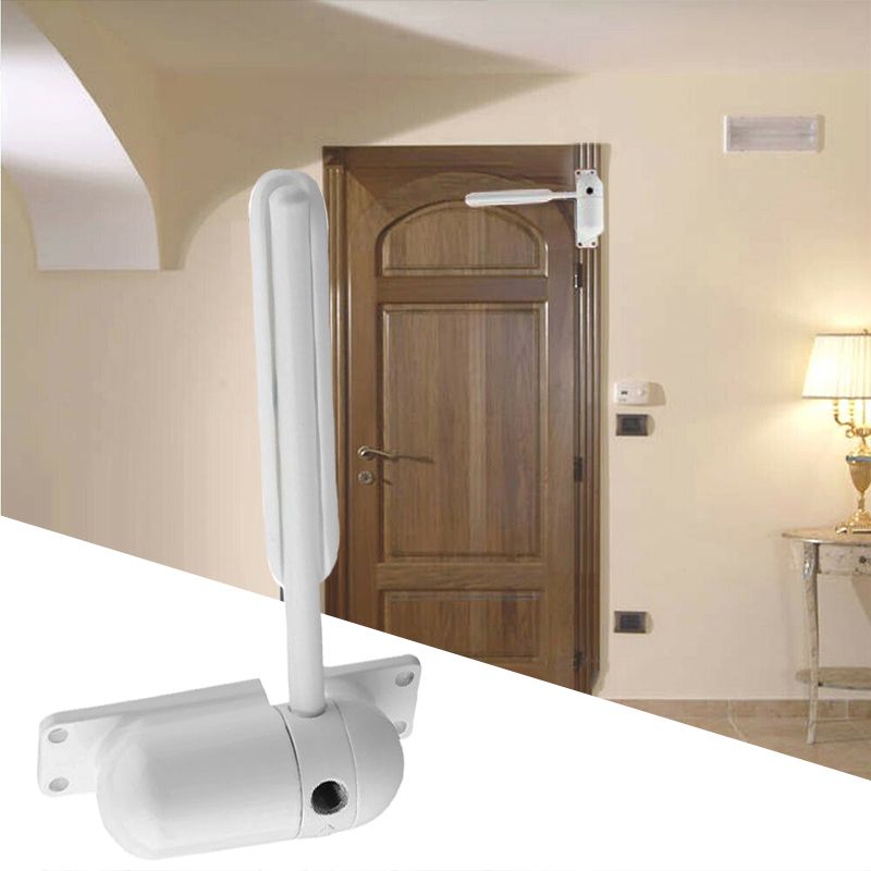 20-70kg White Zinc Alloy Adjustable Surface Door Closers