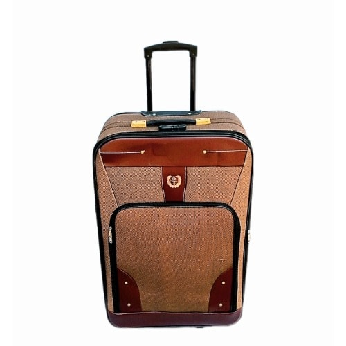 Wheels Luggage Traveling Box - Brown