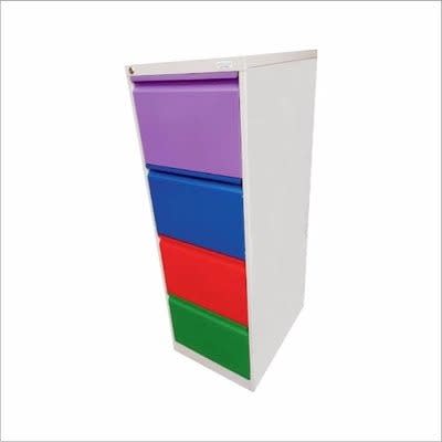 Multicolour 4 Drawer Metal Cabinet