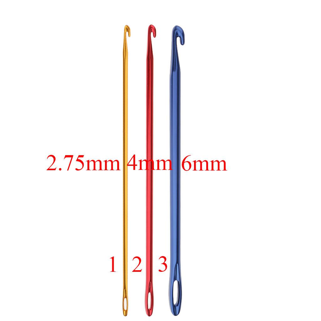 2.75mm Gold Afghan Tunisian Aluminium Crochet 2.75 Mm Gold