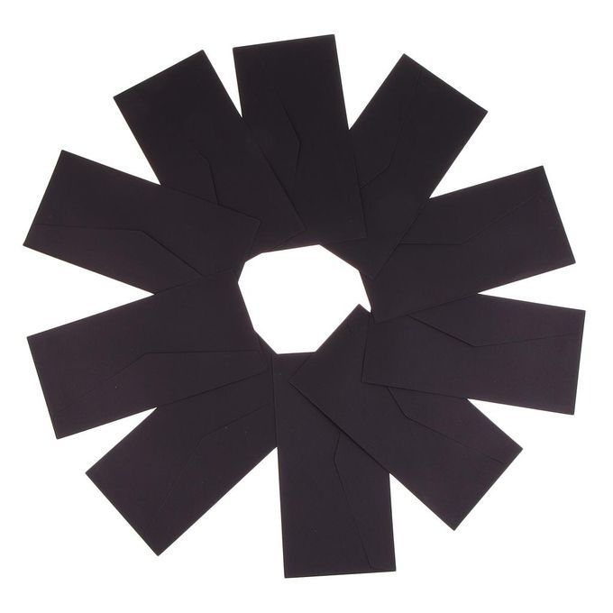 Professional Catalog Kraft Envelope, Secure Shipping, Flap Bags Black