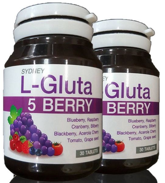 2 Pack L-Gluta Berry Skin Whitening And Anti-Aging Pills.