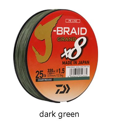 300m Fishing Line J-BRAID GRAND Braided PE 8 Braided Fishing Line Japan PE Braided Li