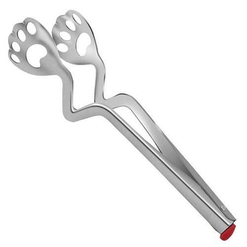 Kitchen Tongs Stainless Steel Locking Cat Claw Non Stick Food Tongs Serving Tongs Steak Food Tongs Thickened Barbecue Frying