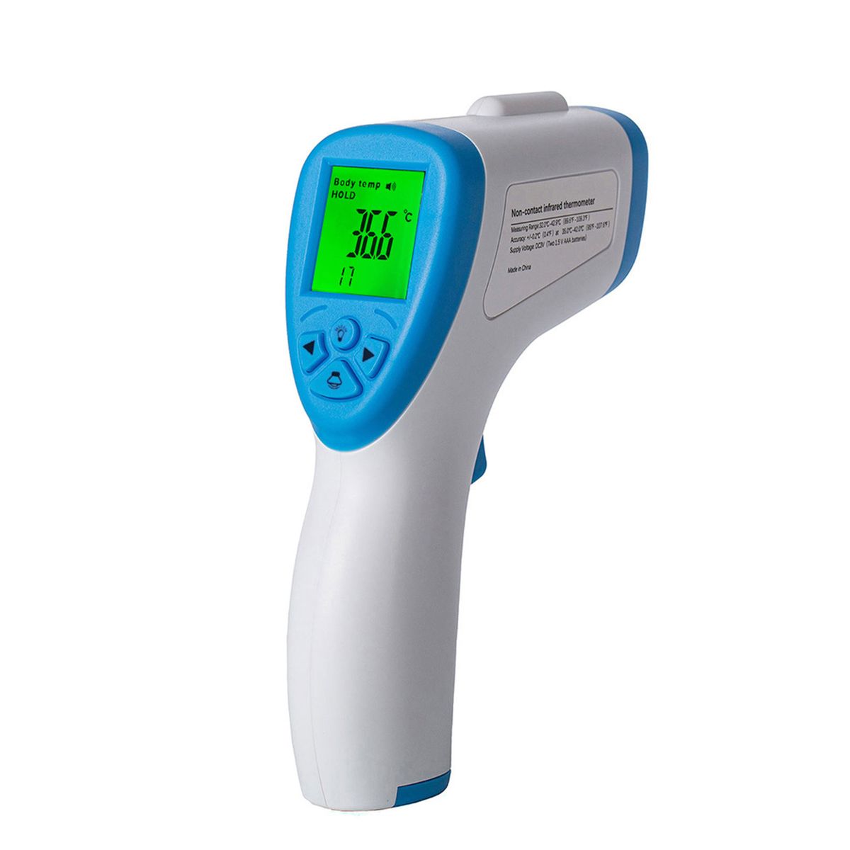 Non-contact Infrared Forehead Thermometer 3-color LCD