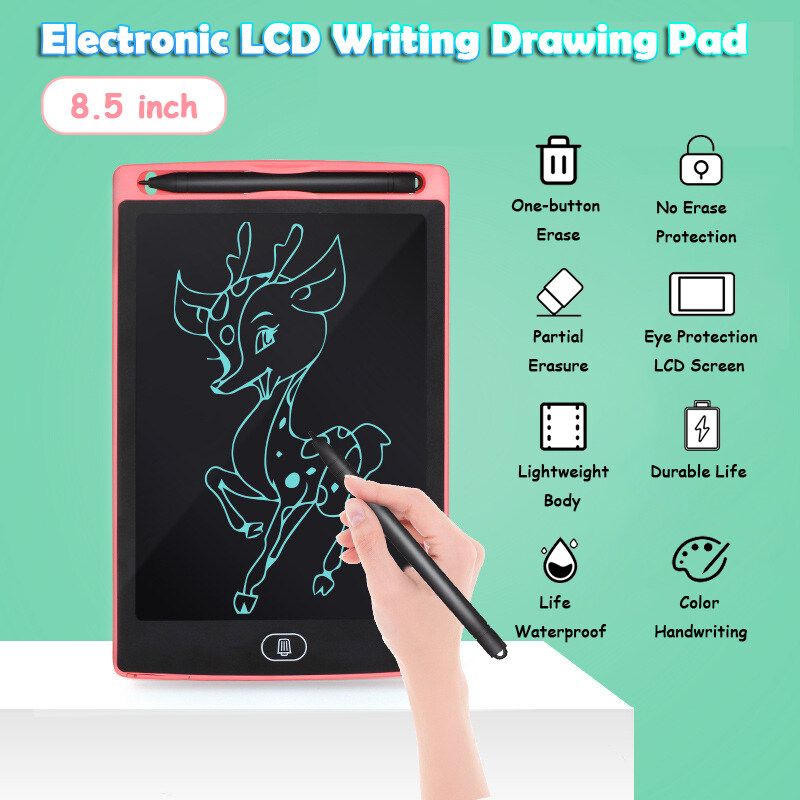 Electronic LCD Writing Tablet 8.5" Electronic Digital Electronic Graphics Drawing Board Doodle Pad With Stylus Pen Gift For Kids