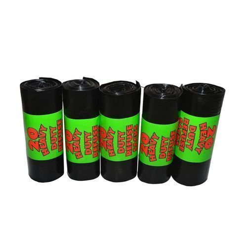 5 Rolls- Super Strong Heavy Duty Refuse Sacks