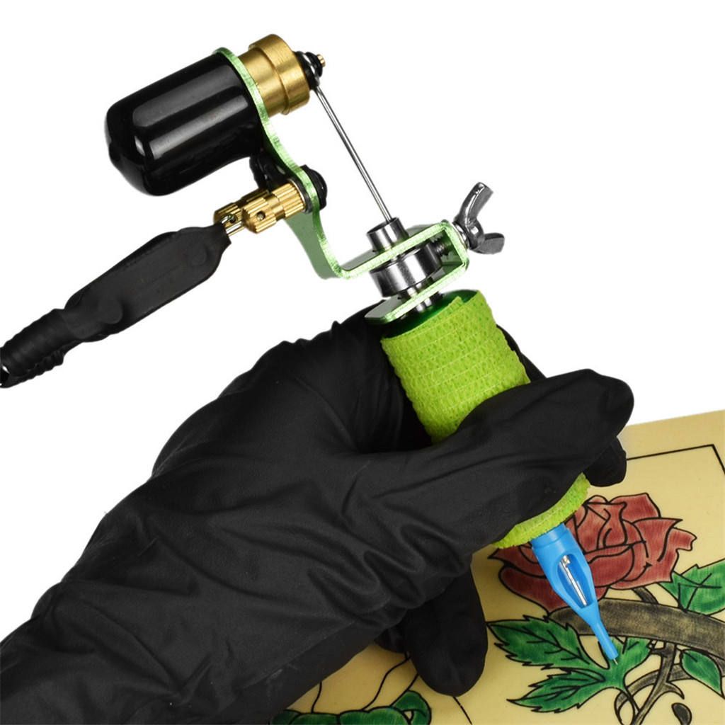 Powerful Rotary Tattoo Machine Gun Professional Tattoo Motor Green