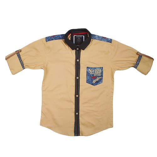 N-89 Napoleon Boy's Shirt - Brown