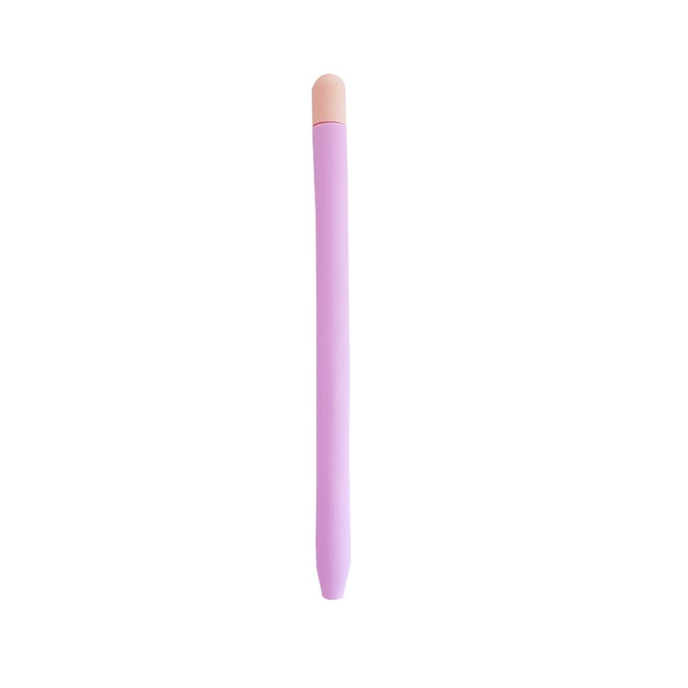 Contrasting Color Silicone Protective Case For Apple Pencil 2(Light Purple)
