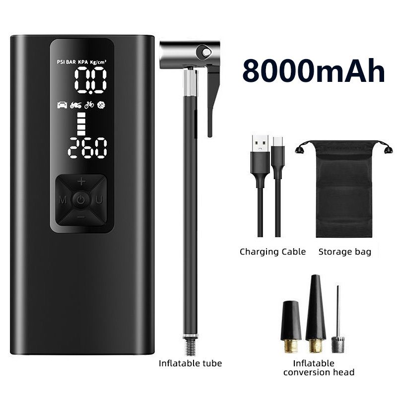 8000mAh Car Air Compressor 150PSI Electric Wireless Portable Tire Inflator Pump For Motorcycle Bicycle Boat AUTO Tyre Balls