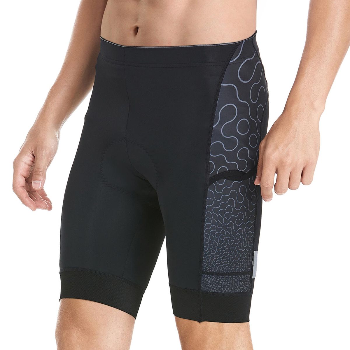 Men Cycling Shorts Padded Bike Shorts with 3 Pockets Breathable Bicycle Riding Biking Shorts Tights