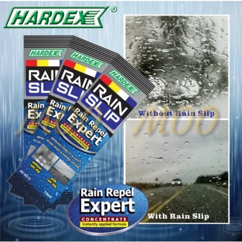 Hardex Rain Slip Rain Repel Expert - 15ml X 4pcs Pack.