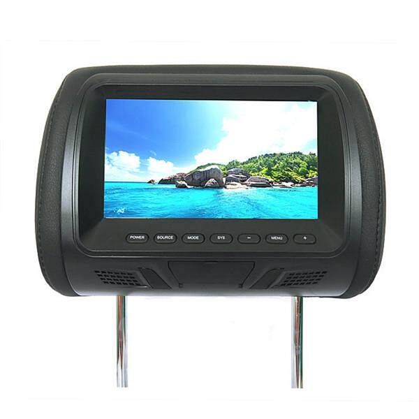 M-7667 7 Inch Car Head Rest HD LCD Display Black