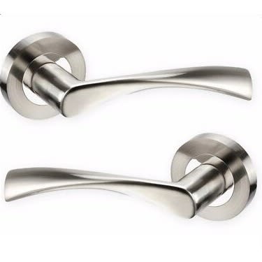 Refra Modern Chrome And Satin Internal Door Lock