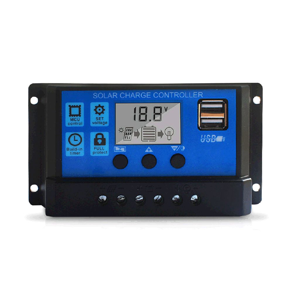 50A Solar Charge Controller, Upgraded Solar Panel USB Port