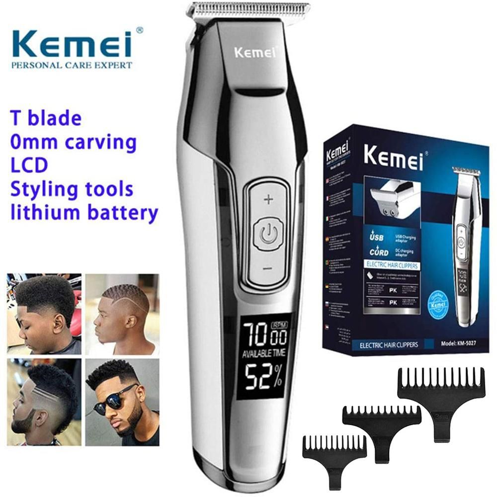 KEMEI KM-5027 Hair Clipper Hair Trimmer For Men Hair Beard Trimmer Rechargeable Barber Hair