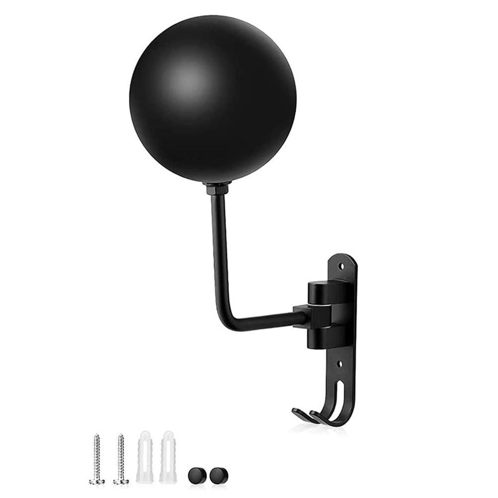 180&deg; Motorcycle Helmet Rack, Rotation Metal Helmet Holder Wall Mount, Helmet Holder Bike with 2 Hooks Helmet Hanger,1