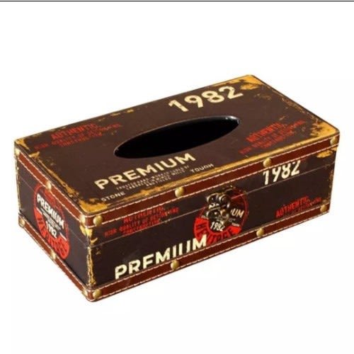 Uk Retro Style Old Rustic Tissue Box