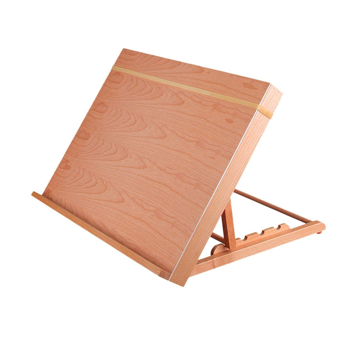 Tabletop Sketch Box Easel -Adjustable & Portable Beech