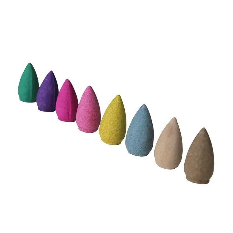 Hot Sale 100pcs Reflux incense cones aromatherapy Lavender Rose Jasmine