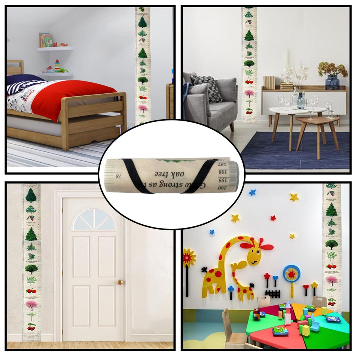 Baby Growth Chart Nursery Decor Wall Decals For Living Room Bedroom