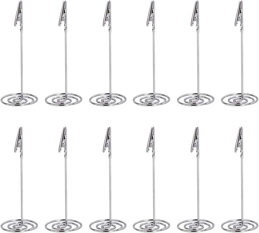 12pcs Place Card Holder Memo Holder Clip Photo Holder Table Number Holder