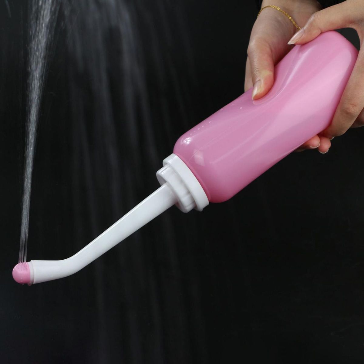 Perineal Douche Cleaner Women Bidet Bottle Pink