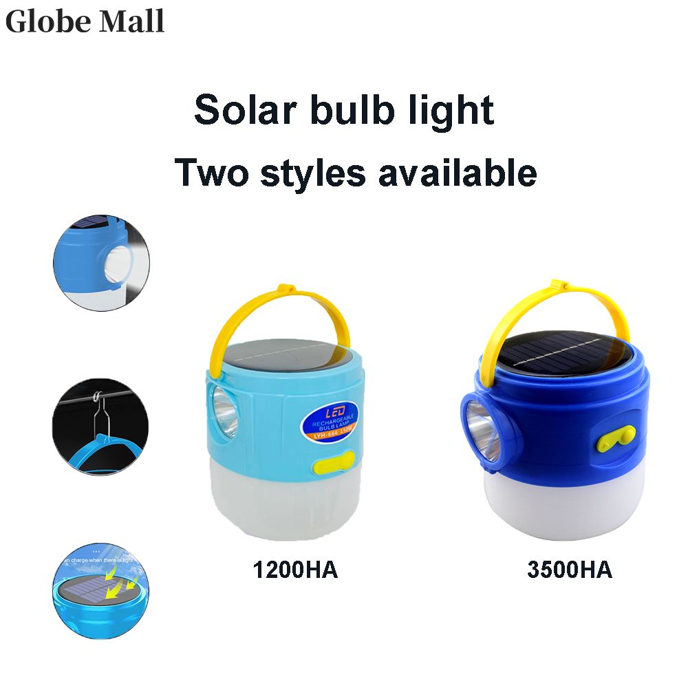 Solar Waterproof Bulb Lamp Lighting Lamp Portable Light