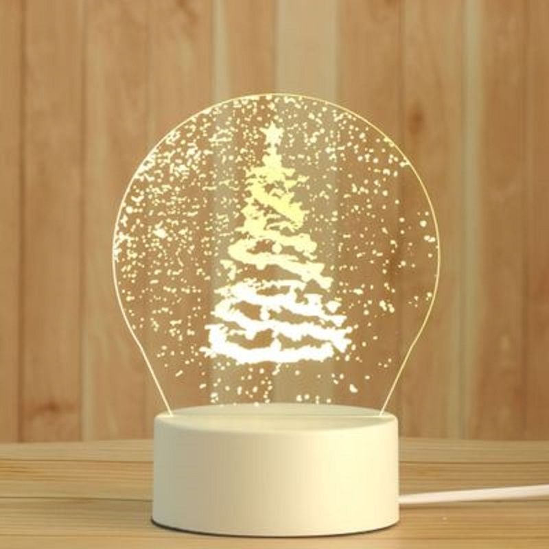 Christmas Tree 3D Lampe Novelty Lights Illusion Usb Led Dc
