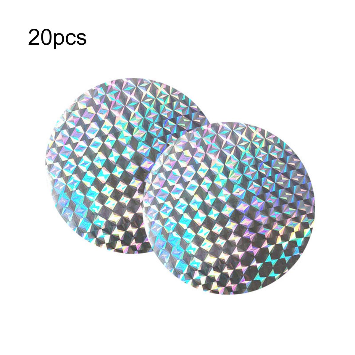 20Pcs/Set Bird Repeller Tape Reflective Non-slip-Silver