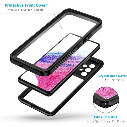Lanhiem Ip68 Waterproof & Dustproof Case For Samsung Galaxy A53 5g