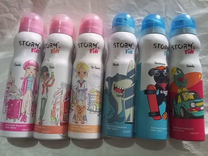 Kid's Perfumed Deodorant Body Spray- 6pcs