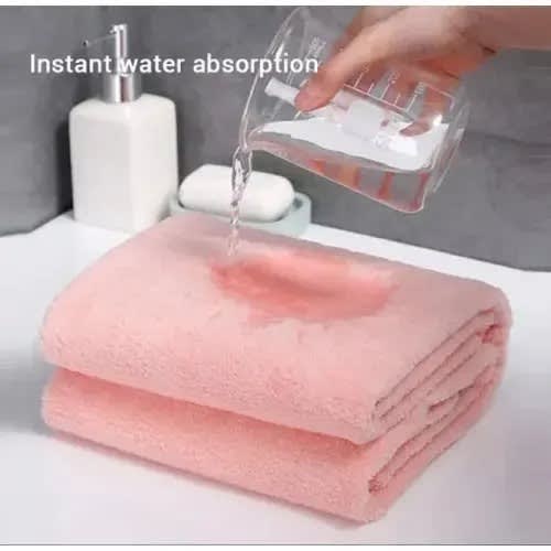 Towel Bale Set For Bathroom - 2pcs Pink