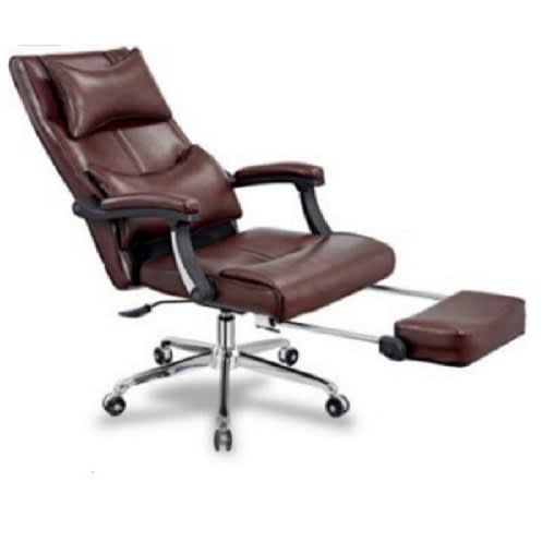 Ergonomic Reclining High Back Executive Office Chair - Brown