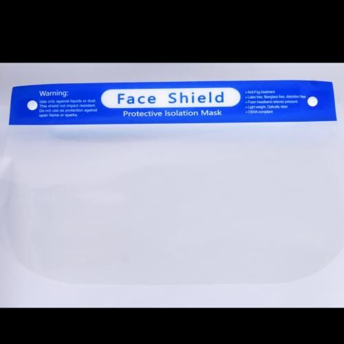 Transparent Face Shield With Elastic Loop X 5 FACE PCS