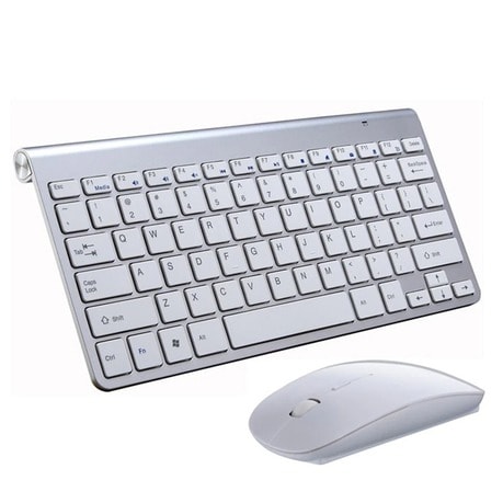 24ghz Portable Mini Wireless Keyboard And Mouse Combo - White