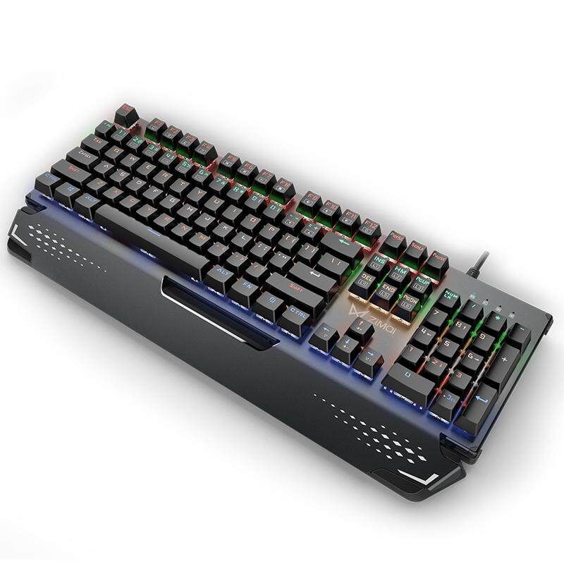 Maibenben Zimai 104Keys Blue Switch NKRO Mechanical Gaming Keyboard USB Wired LED Backlight Keyboard