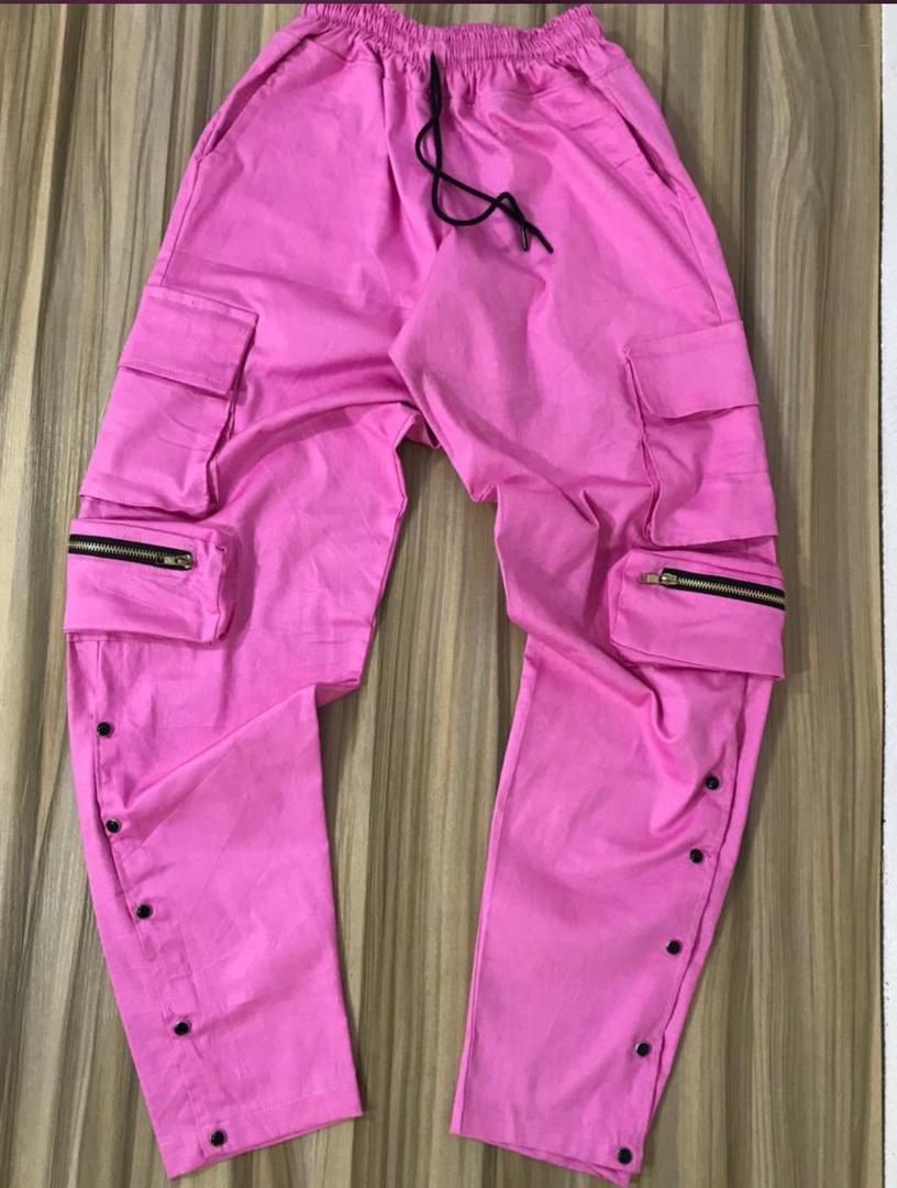 Custom-Made Pink Unisex Cargo Pant
