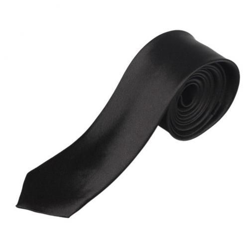 Plain Mens  Neck  Tie -Black