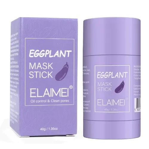 Eggplant Mask Purifying Clay Stick Mask - Anti-acne & Oil Control + Skin Toning - 40g