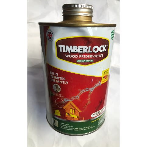 Timber Lock Wood Preservative - Medium Brown -  1L