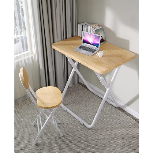 Foldable Nordic Table And Chair - Beige