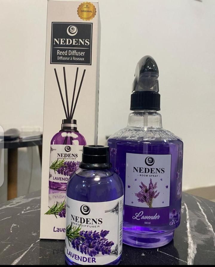 Lavender Diffuser & Room Spray Air Freshener 500ml 2pcs