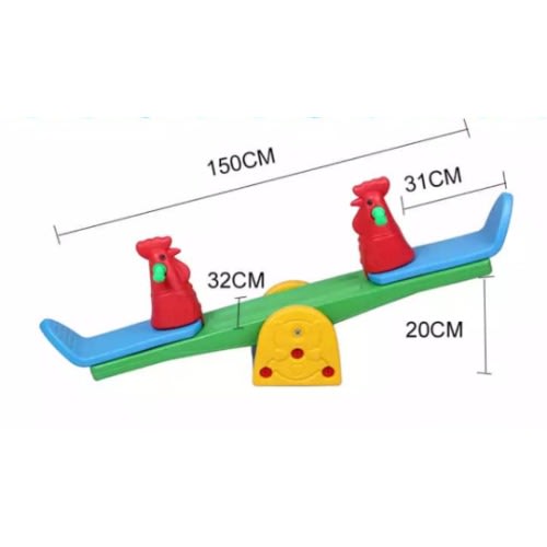 Cute Animals Design Seesaw Double Seats Rocker For Kids
