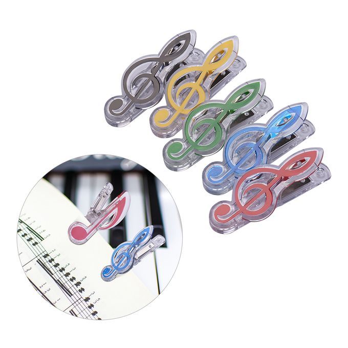 Music Clip Piano Book Page Clip Treble Clef Clips Bookmarks