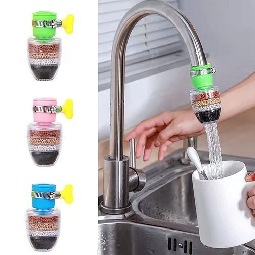 3PCS 5-layers Purifier Tap Filter Water Saving Faucet Bubbler Activated Carbon