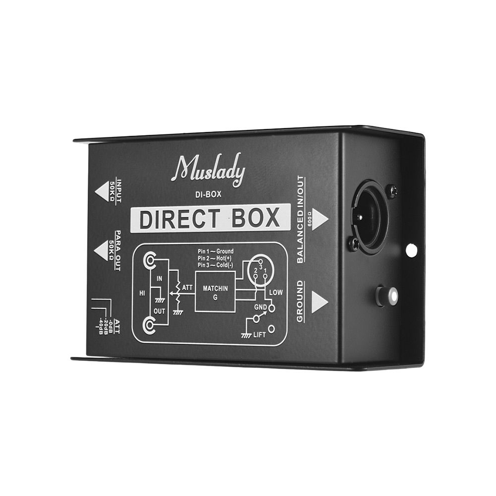 Professional Single Channel Passive DI-Box Direct