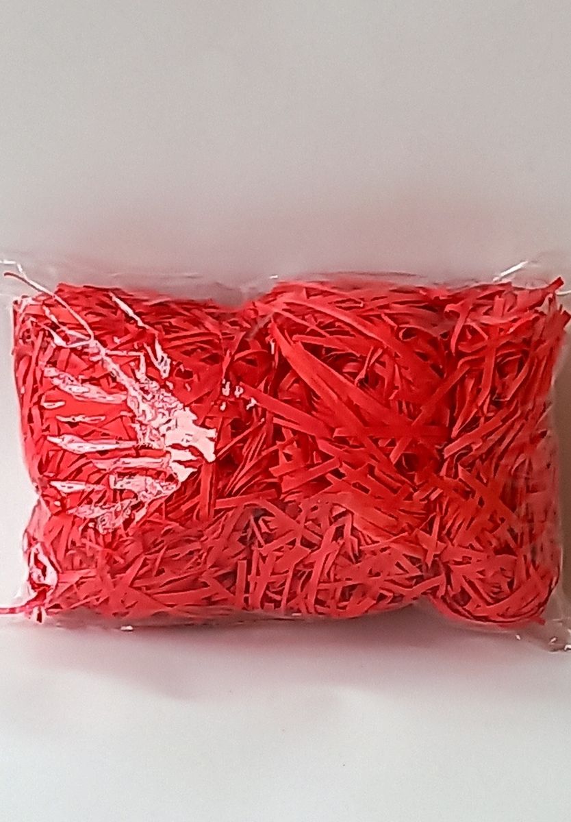 Red Shredded Paper  For Gift Box Packaging